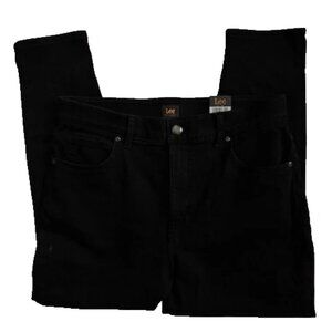 Lee Modern Series Curvy Fit Boot Cut Jeans Women's 16P Petite Black 5 Pocket NWT